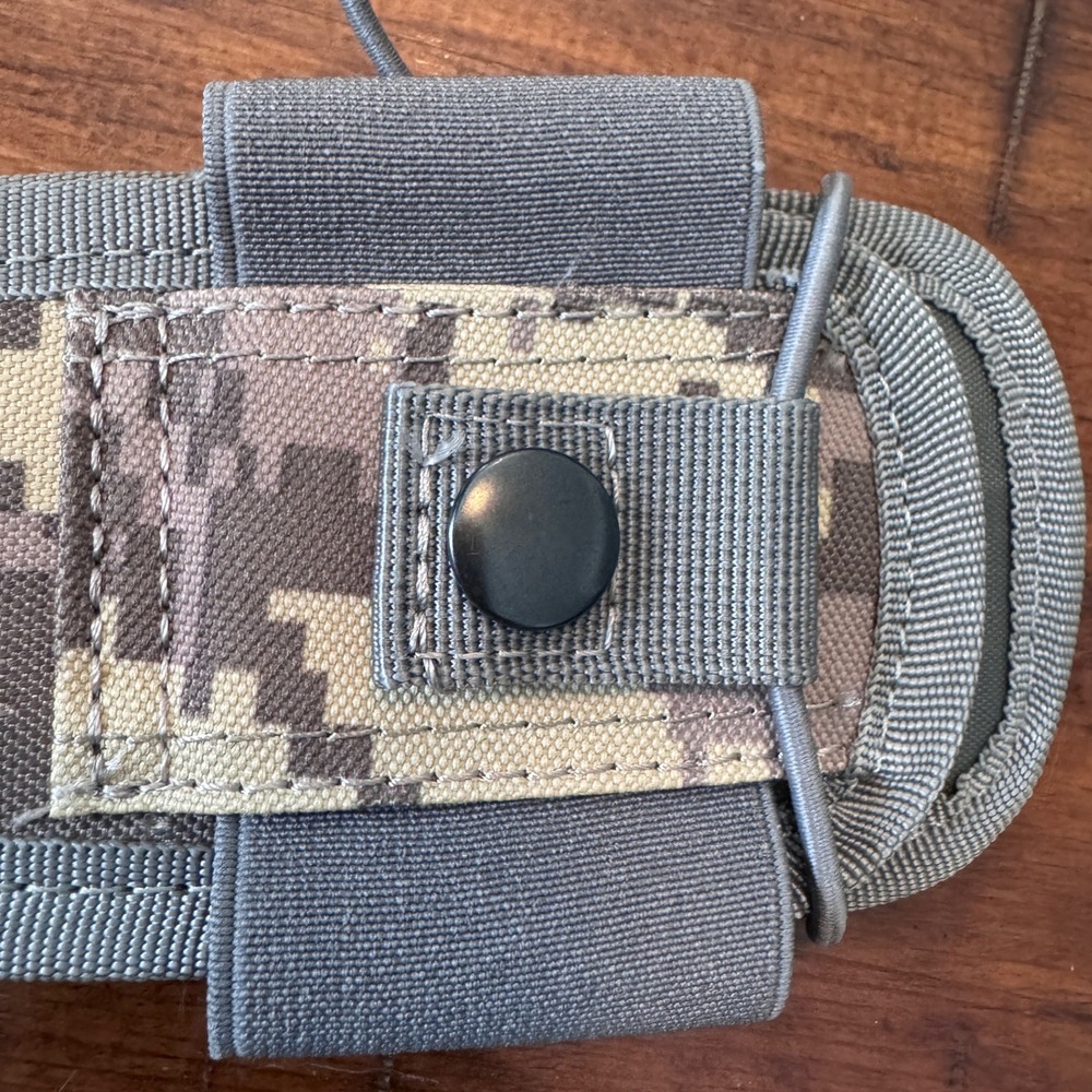 Set of 2 Tactical Magazine Pouches Digital Camo Grey Nylon Mag Holders - Picture 5 of 10